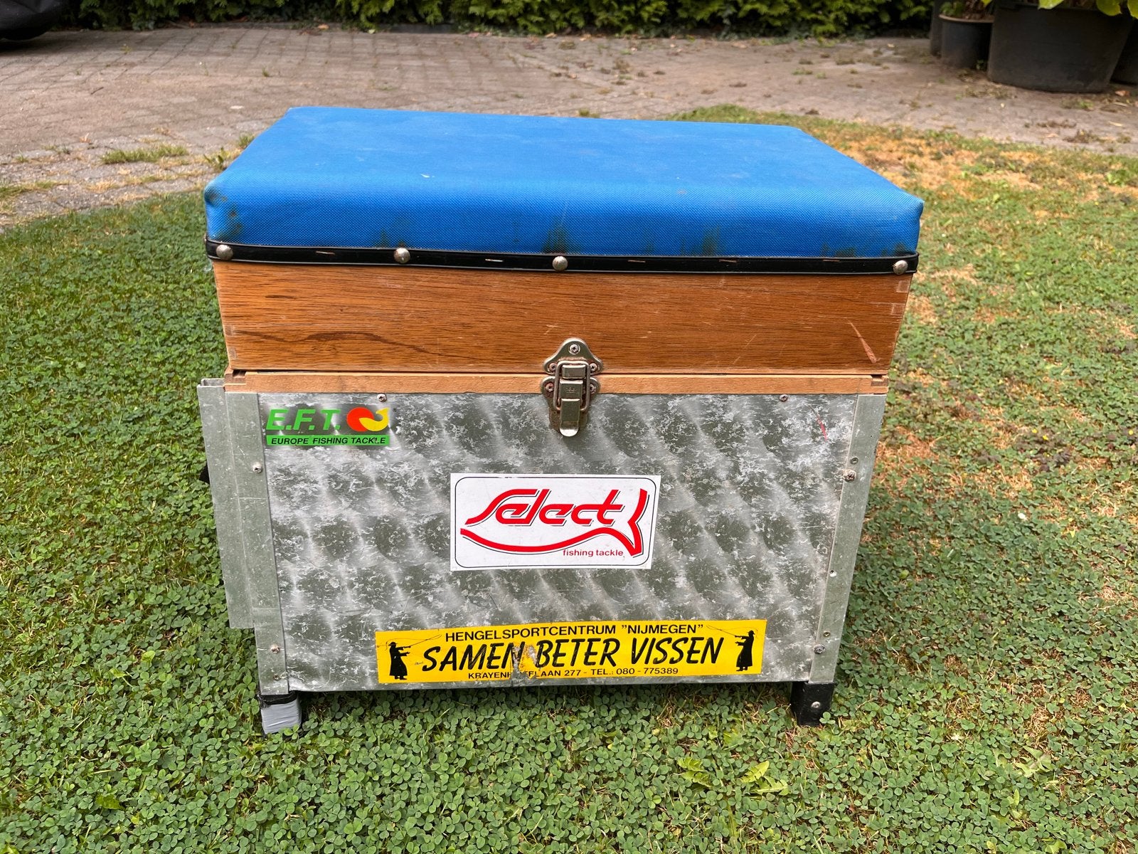 Viskoffer met zitje en handige laden, Ophalen, Gebruikt, Koffer of Tas