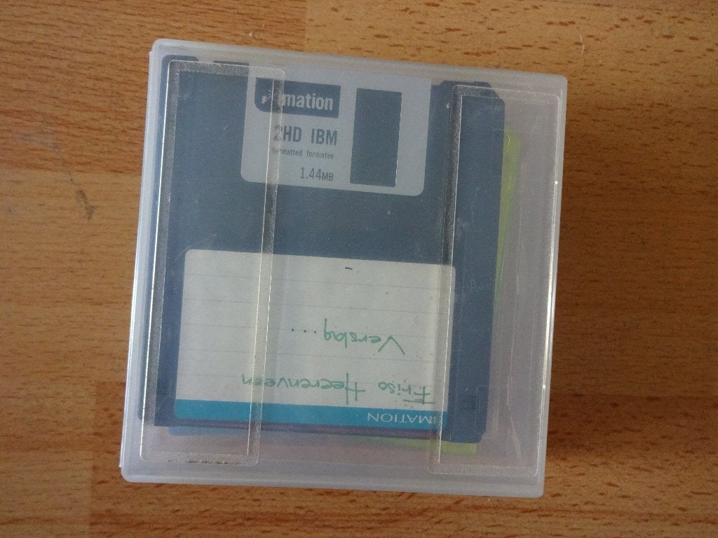 8 Floppy Diskettes Imation 1.44 MB, Ophalen, Gebruikt
