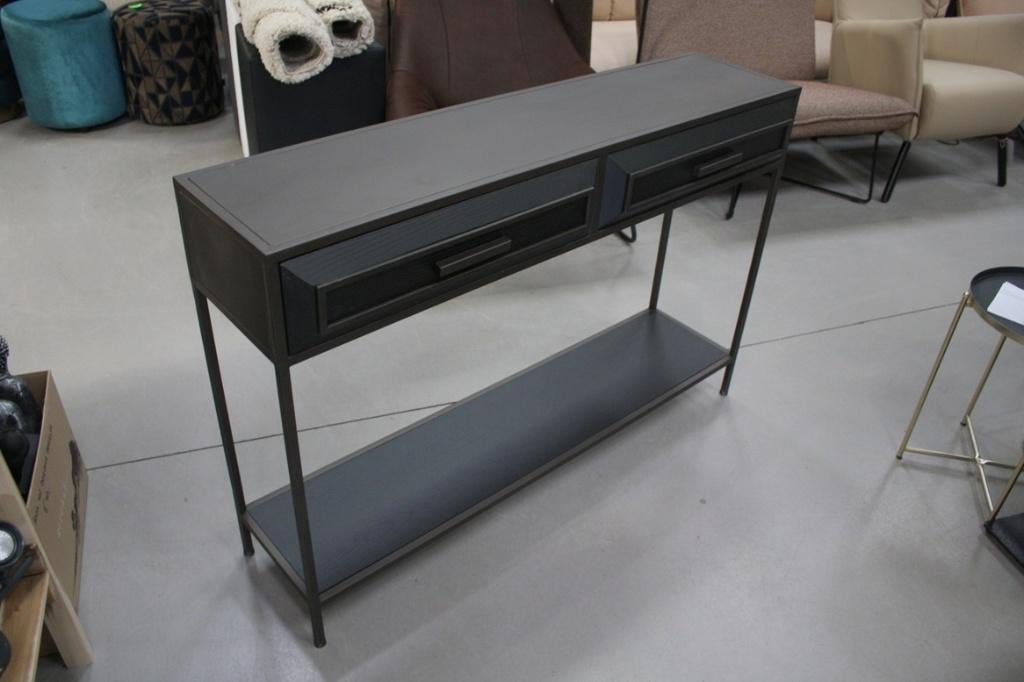 Mooie sidetable haltafel dressoir LIXLY PTMD metaal & hout, 100 tot 150 cm, Zo goed als nieuw, Ophalen, Overige houtsoorten