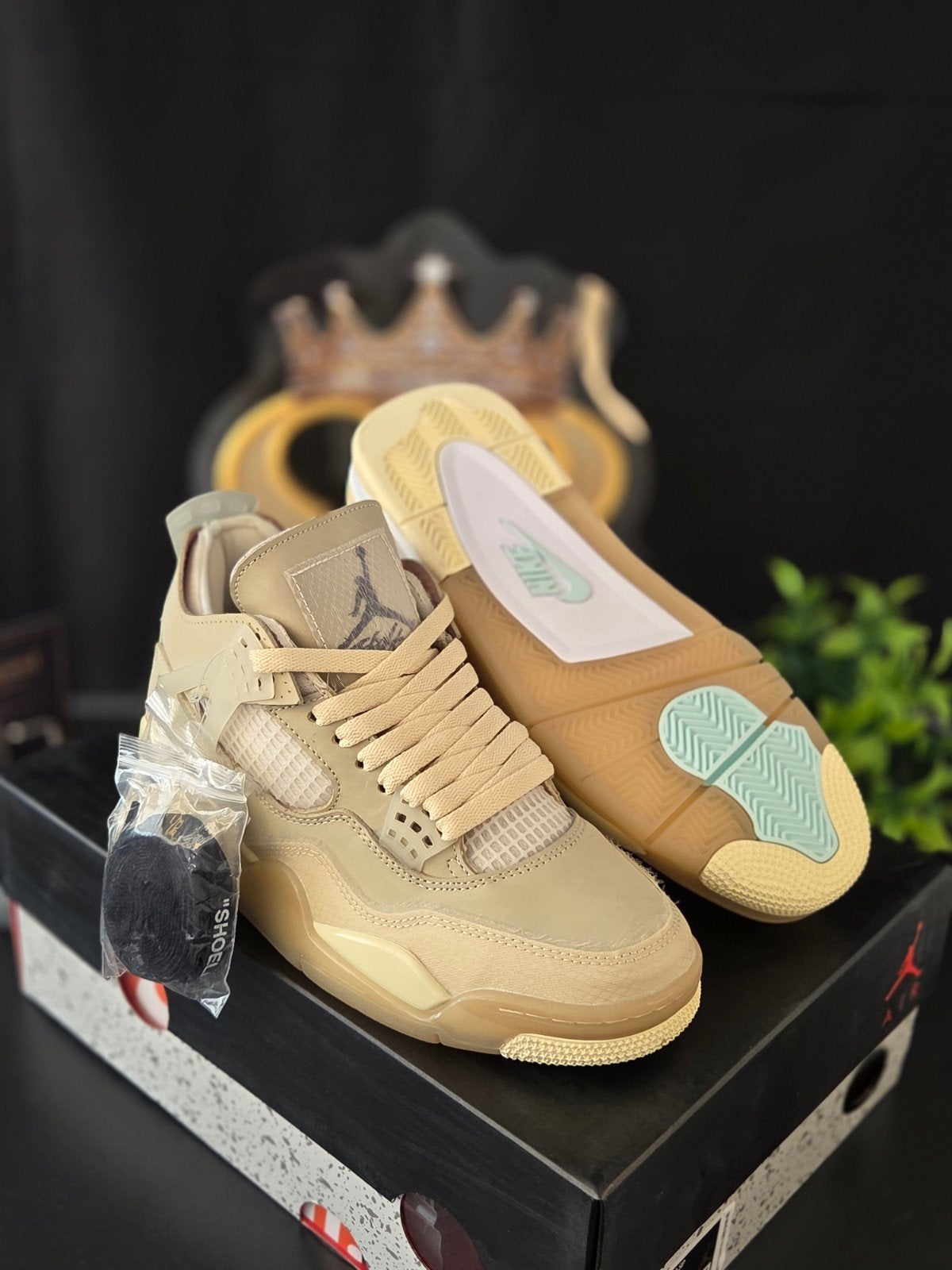 Air Jordan 4 Retro X Off- White SP "Sail" | Maat 38 - 44, Kleding | Heren, Schoenen, Overige kleuren, Air Jordan, Nieuw, Ophalen of Verzenden