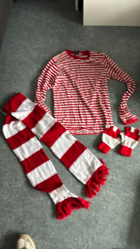 Waar is Wally carnavals outfit, Ophalen of Verzenden, Zo goed als nieuw, Carnaval, Kleding