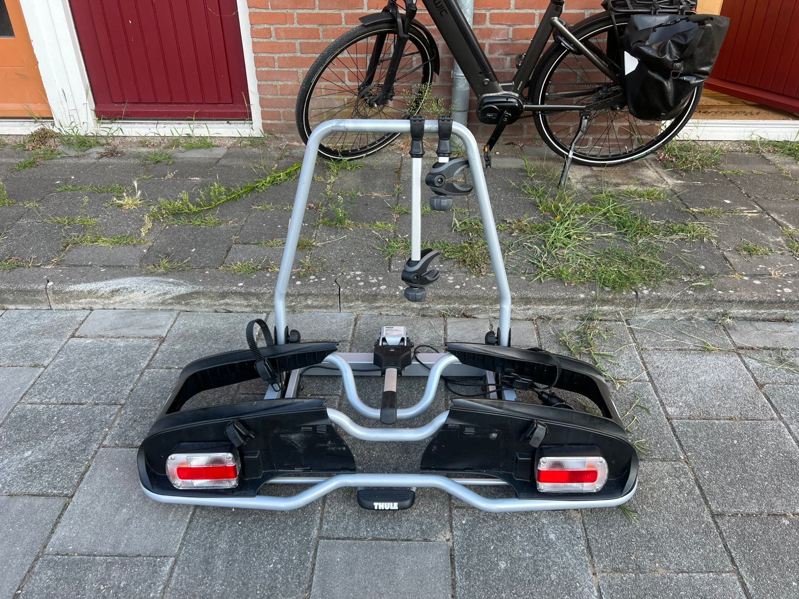 Thule EuroPower 916 fietsendrager (trekhaak),voor 2 (e)bikes, Auto diversen, Fietsendragers, Ophalen, Zo goed als nieuw, 2 fietsen