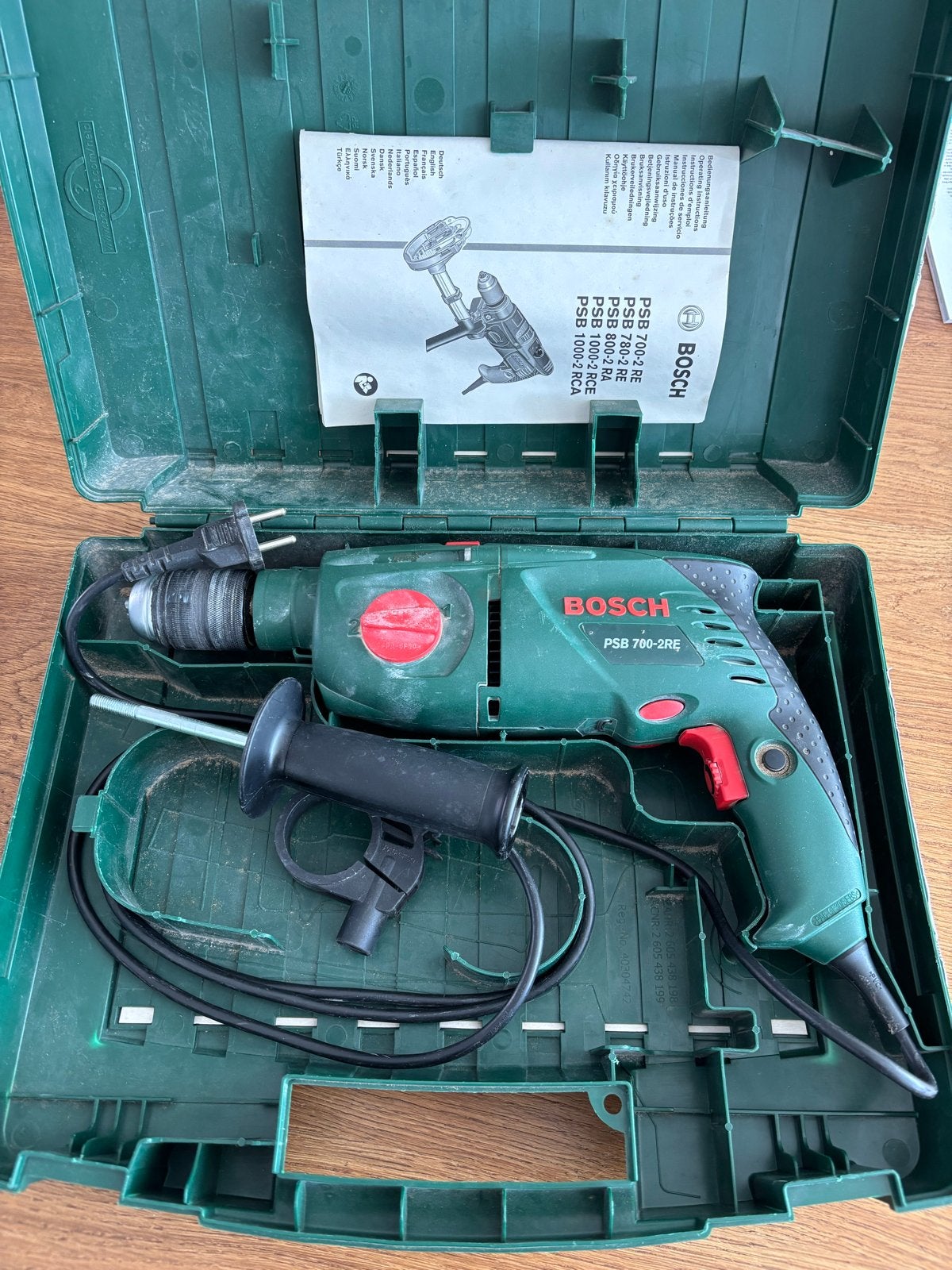 Bosch PSB 700-2 RE Klopboormachine met koffer, Klopboormechanisme, Ophalen, Boormachine, Gebruikt