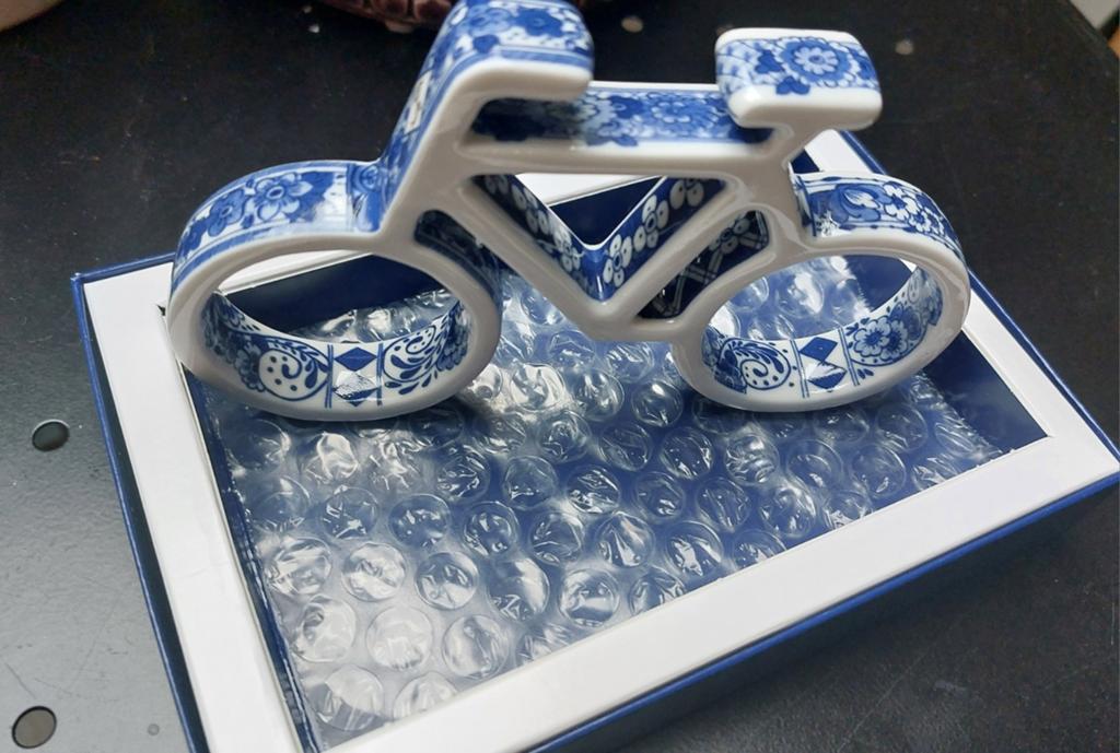 Marcel Wanders Delfts blauw keramiek fietsje, Ophalen of Verzenden