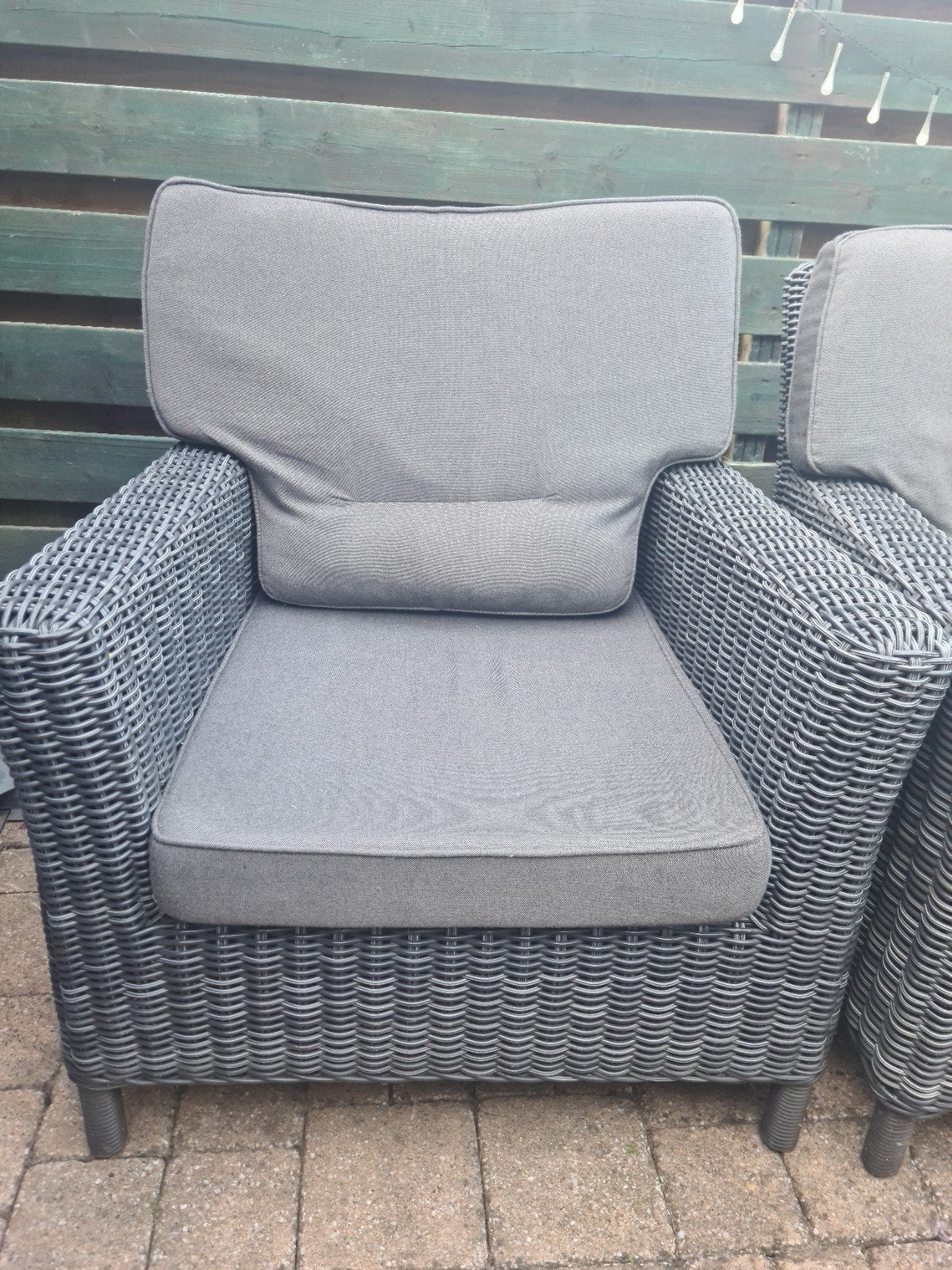 Tuinstoelen Beach7  met kussens, Tuin en Terras, Ophalen, Gebruikt, Kunststof