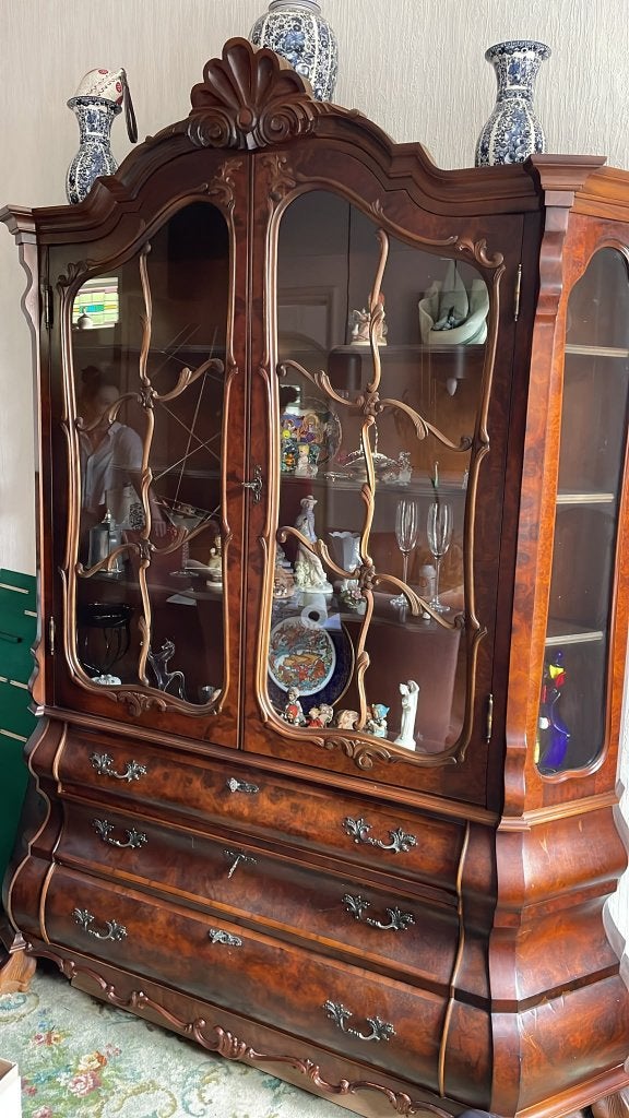 Antieke/Vintage Neo-Barok Buffetkast/Buikkast/Vitrinekast, Ophalen