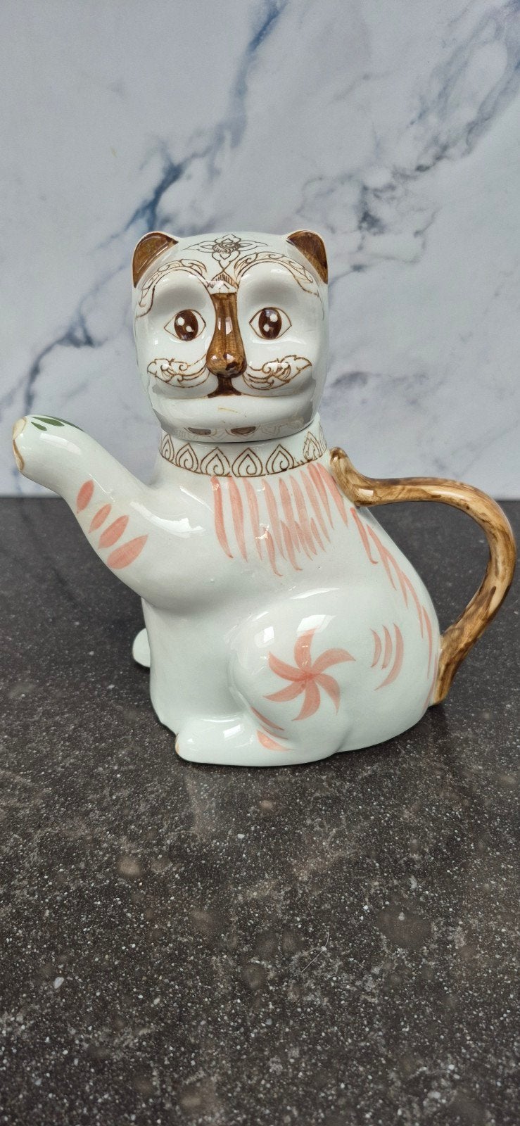 Vintage Kat Theepot - Uniek Design, Antiek en Kunst, Ophalen of Verzenden