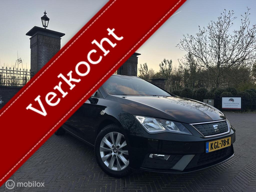 Seat Leon 1.0 EcoTSI Style Trekhaak Cruise LED Garantie✅, Stof, Gebruikt, Met garantie (alle), Leon