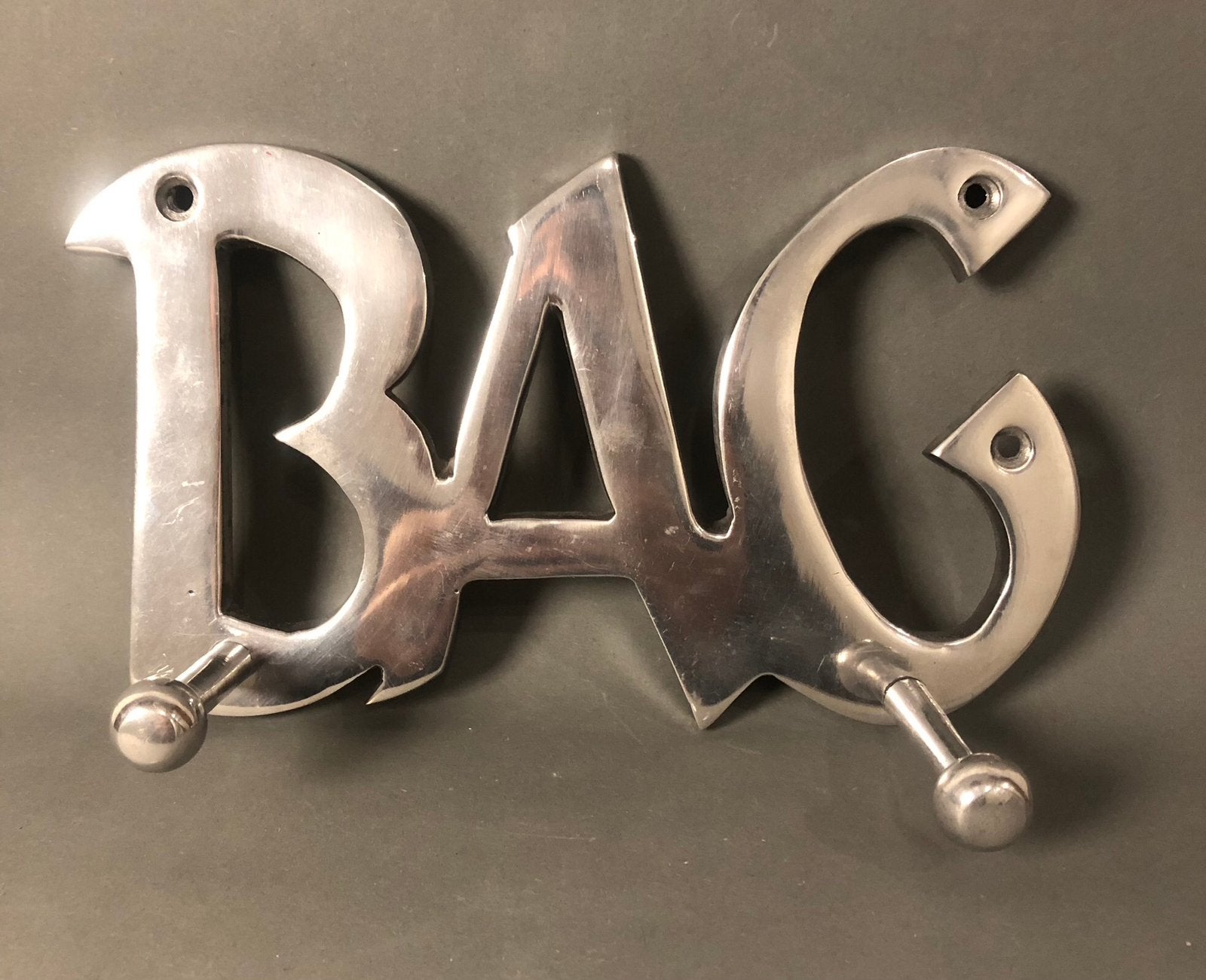 Metalen kapstok ‘BAG’ om tassen aan op te hangen, Ophalen of Verzenden, Zo goed als nieuw