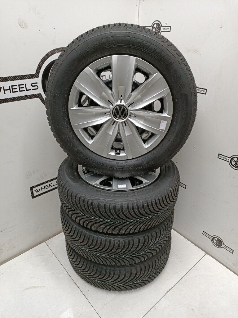 VW Golf Jetta Touran staal velgen 16"inch winterbanden 5x112, Ophalen, Nieuw, 16 inch, Banden en Velgen