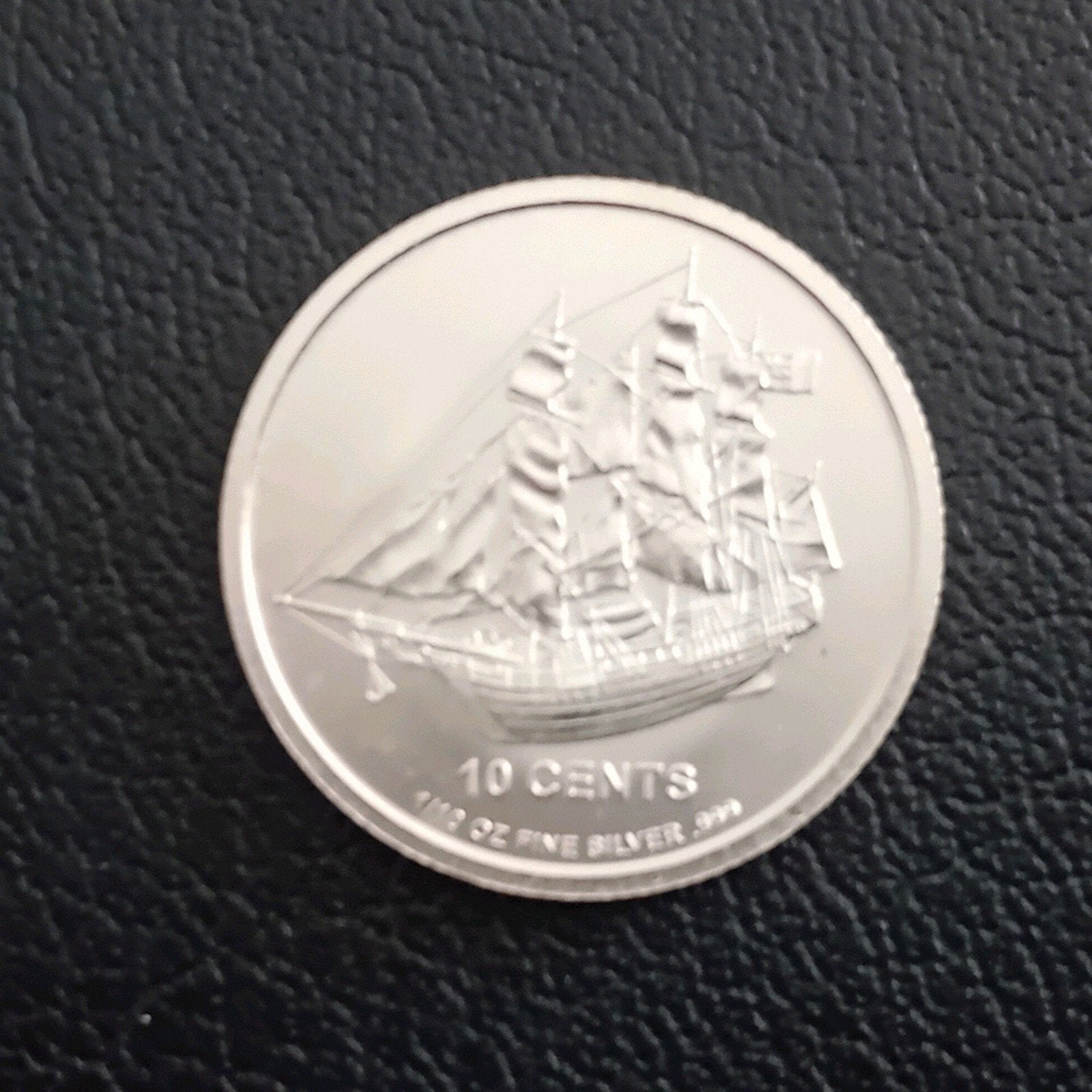 Cook Islands 10 Cents 2012 Zilveren Munt Schip 999.9 Zilver, Postzegels en Munten, Edelmetalen en Baren, Ophalen of Verzenden