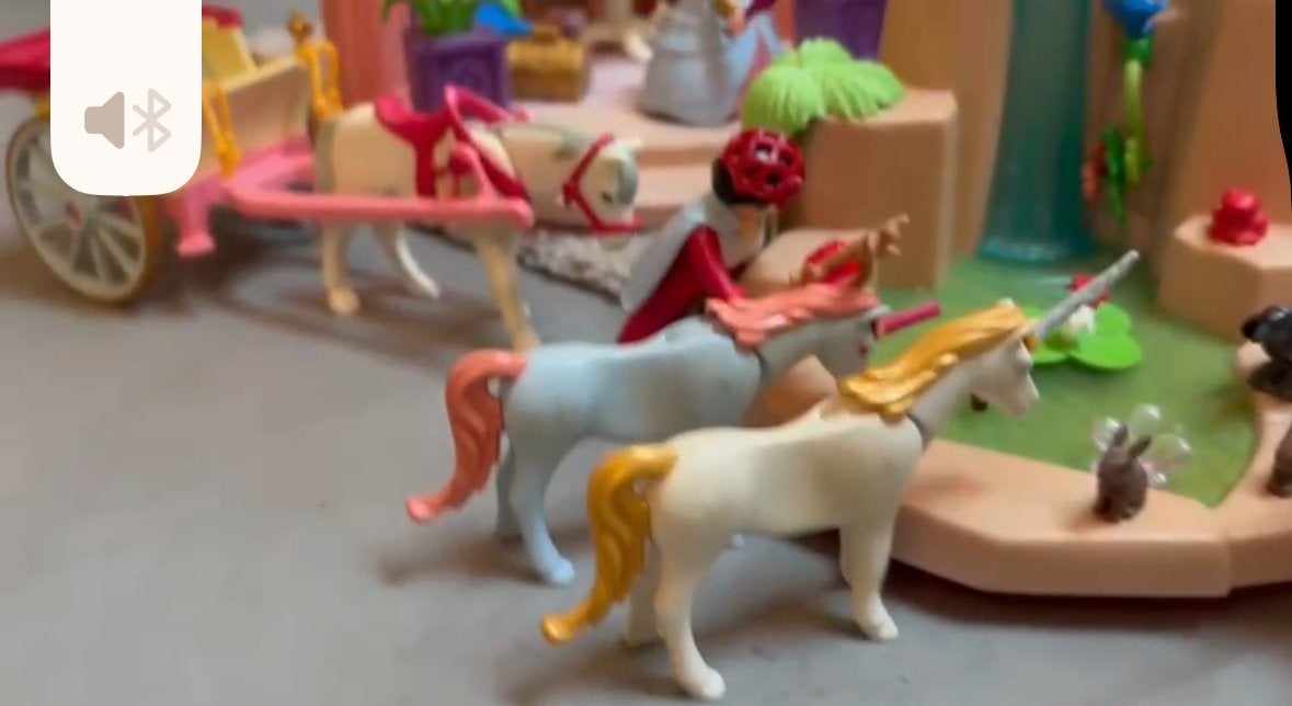 Grote Playmobil Prinsessen Kasteel Set met Koets en Eenhoorn, Ophalen, Gebruikt, Meisje