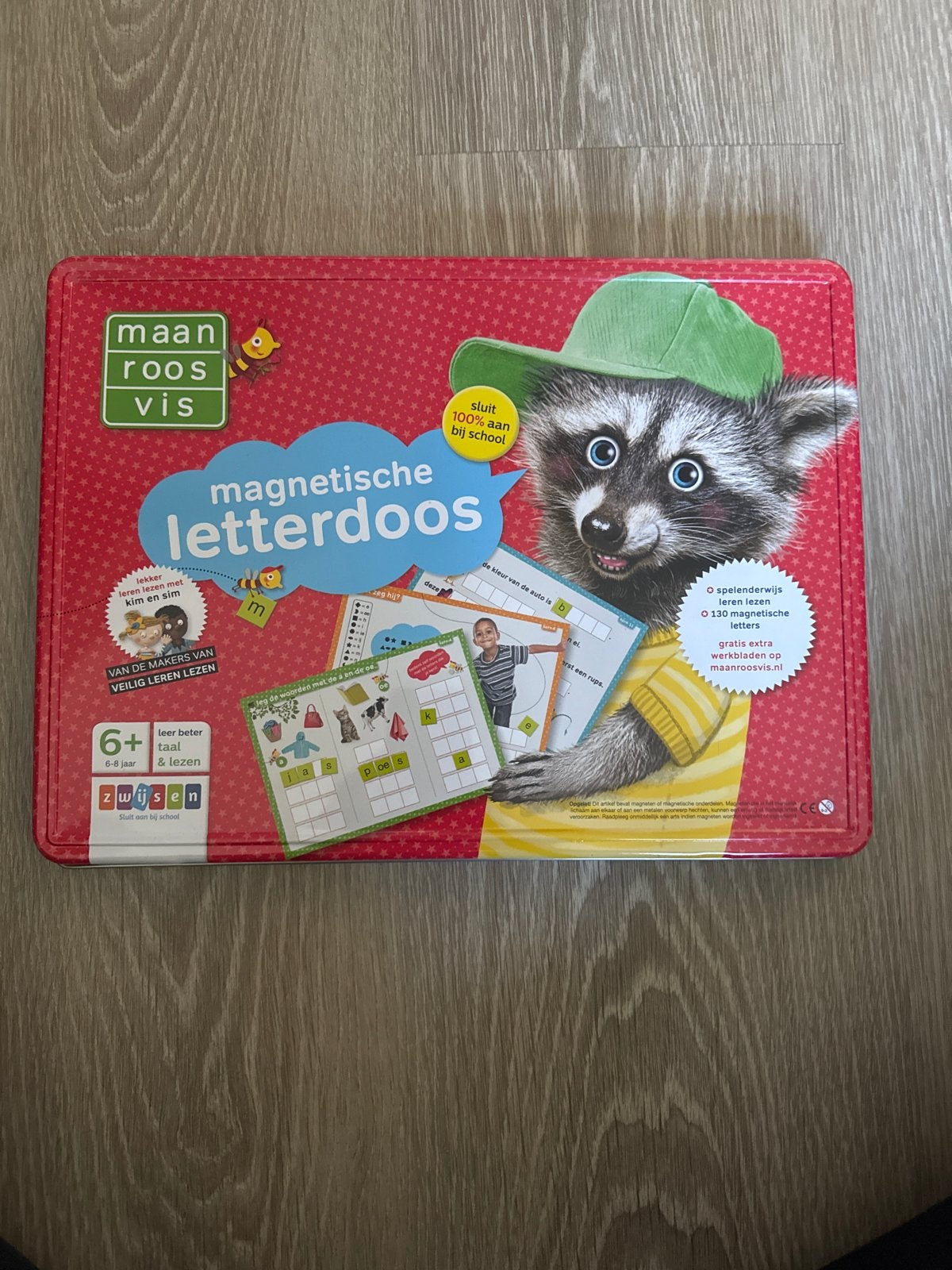 Maan roos vis letterdoos, Kinderen en Baby's, Ophalen of Verzenden, Zo goed als nieuw, Taal en Lezen