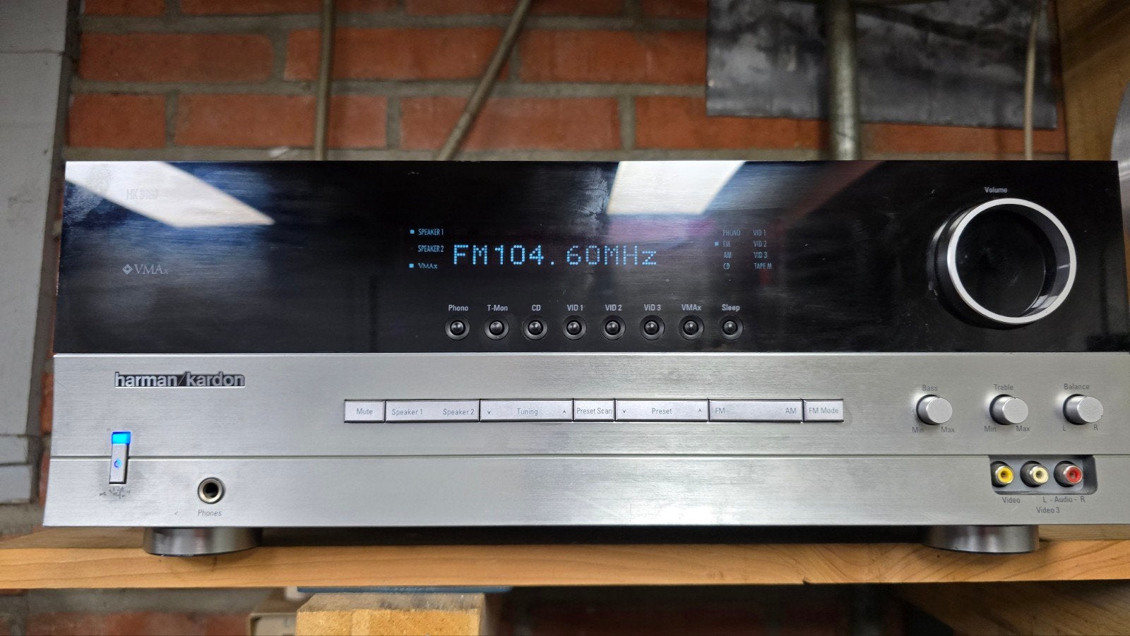 harman kardon tuner met versterker hk 3480, 120 watt of meer, Ophalen, Overige merken, Gebruikt