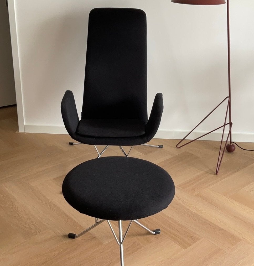 Zanotta Milord lounge fauteuil + voetenbank - Alfredo Häberl, Ophalen
