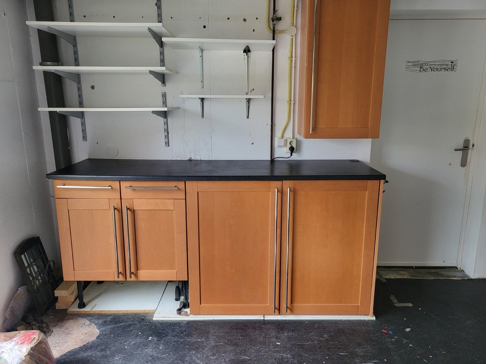Siematic Keukenblok voor bijkeuken - 260,5 cm breed, Ophalen, Gebruikt, Bruin, 200 cm of meer