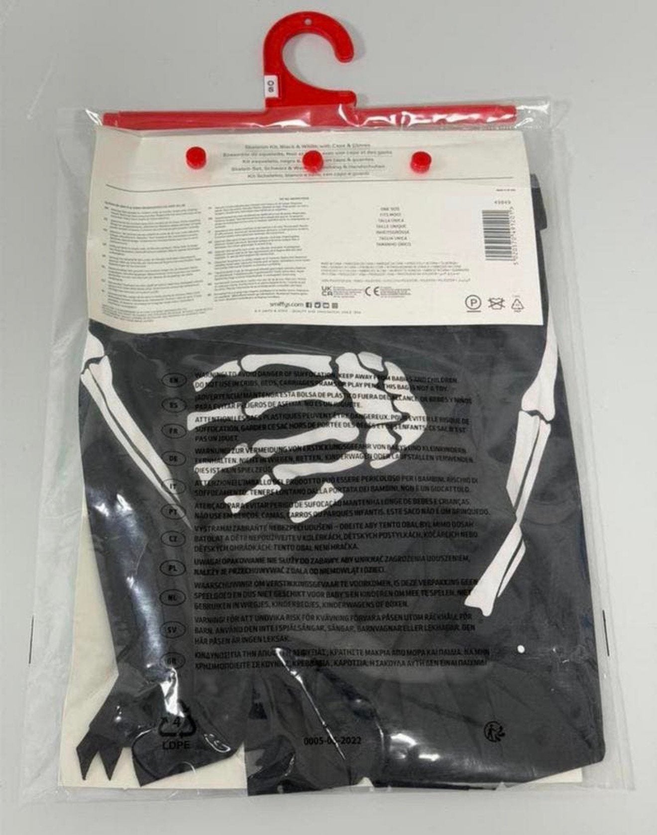 Skelet Pakje Kind Kinderen Halloween Carnaval - One Size, Jongen of Meisje, Nieuw, Ophalen of Verzenden, H