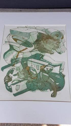 Uniek werk Mike Raaijmakers houtsnede 1991., Ophalen