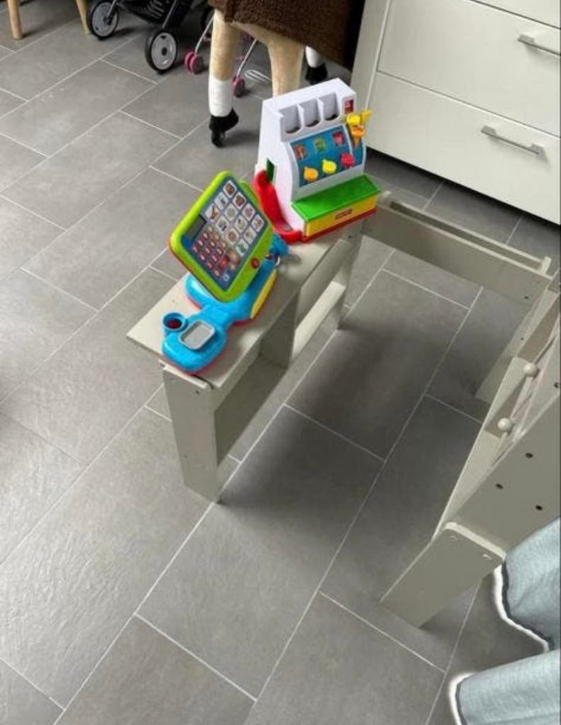 Speelgoed kassa en winkelwagentje, Kinderen en Baby's, Speelgoed | Speeltafels, Zo goed als nieuw, Ophalen of Verzenden