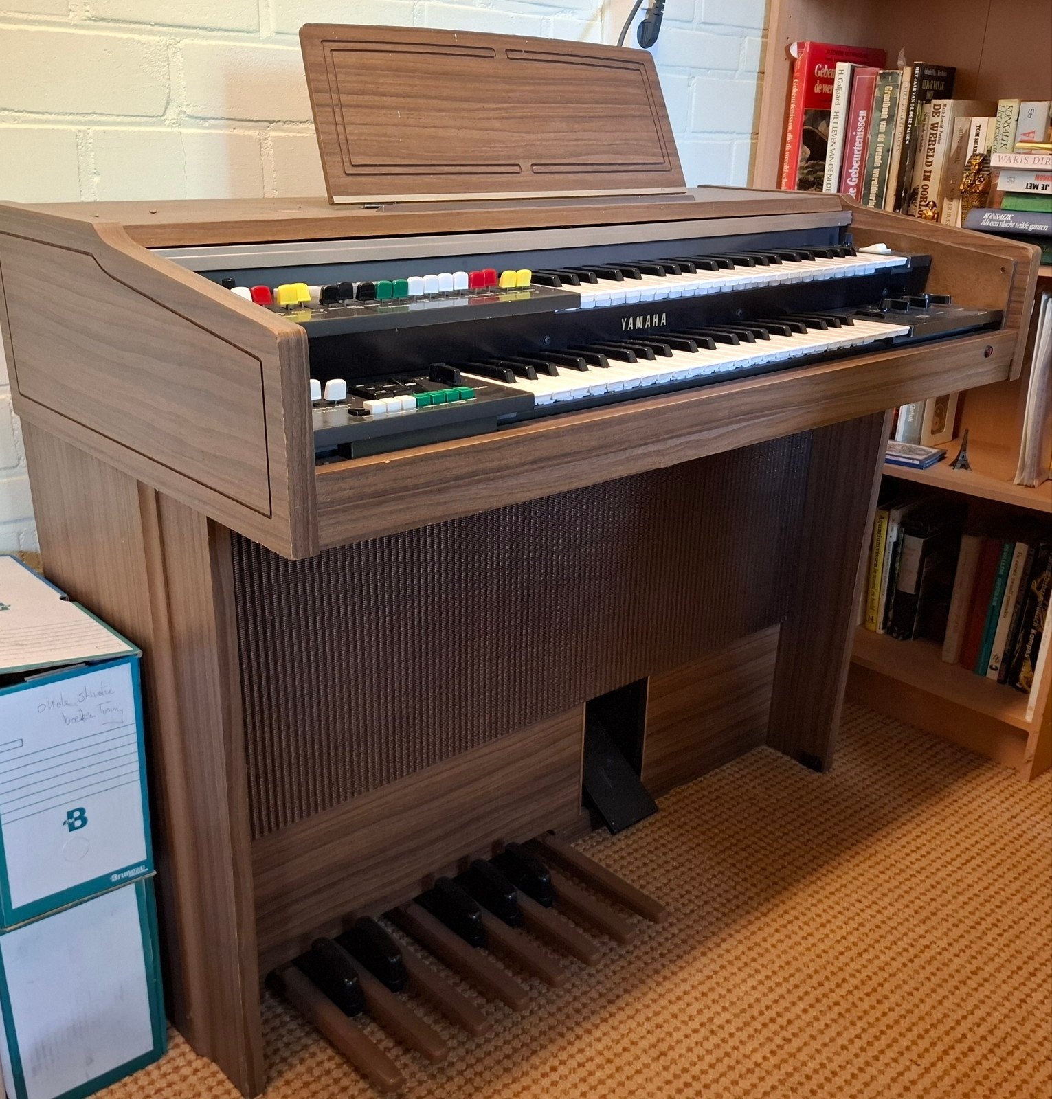 Yamaha Electone B-20CR Orgel – Vintage Yamaha in nette staat, Ophalen of Verzenden, Gebruikt, 2 klavieren, Orgel