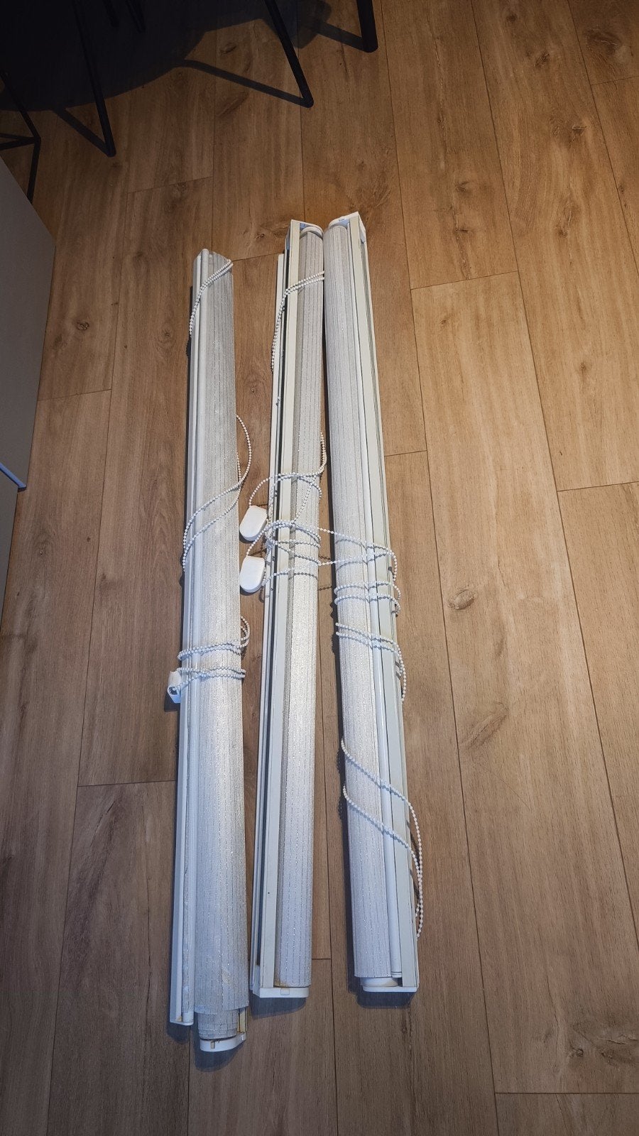 Duo Rolgordijnen 125x150 cm - Beige/Wit, Ophalen, Duo rolgordijn, Zo goed als nieuw, 125 cm