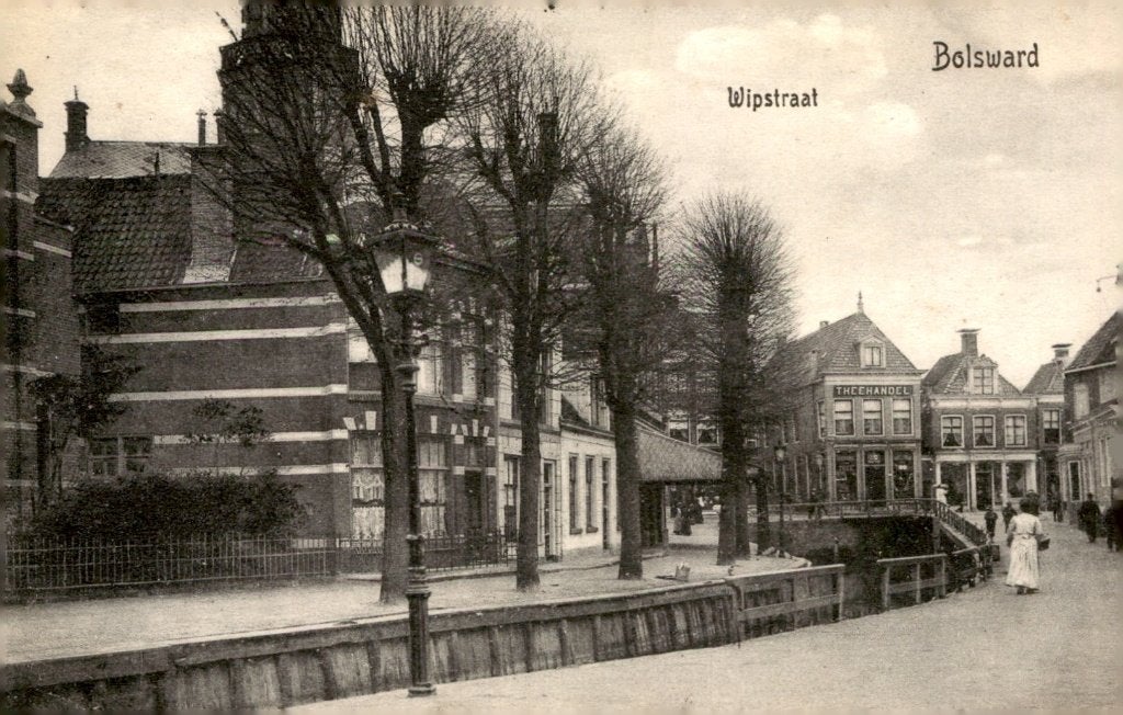 Bolsward Wipstraat - Tulpkaart # 78, Ophalen of Verzenden, Voor 1920, Friesland