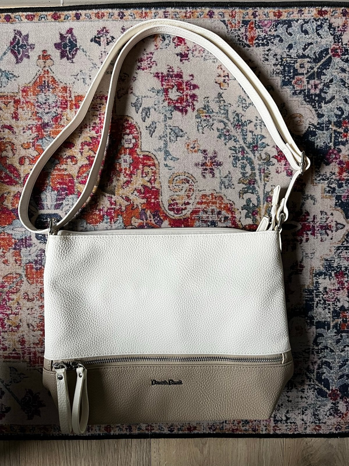 Daniele Donati Schoudertas - Wit/Beige, Sieraden, Tassen en Uiterlijk, Ophalen of Verzenden, Nieuw, Wit, Schoudertasje