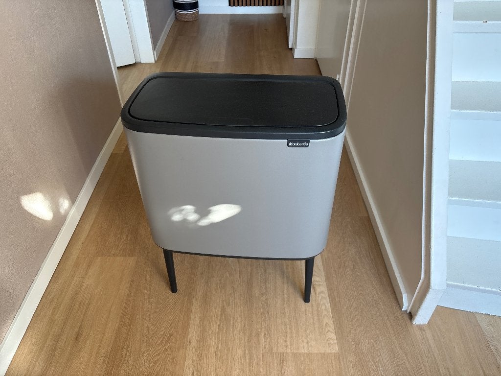 Brabantia toch bin, Huis en Inrichting, Woonaccessoires | Prullenbakken, 30 tot 40 liter, Ophalen, Gebruikt, Rvs
