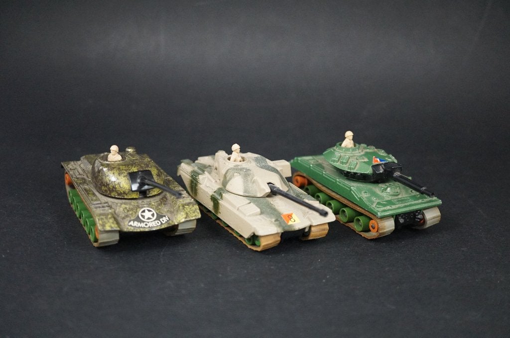 3 Matchbox tanks 1974 - Sheridan, M48 en Chieftain, Ophalen of Verzenden