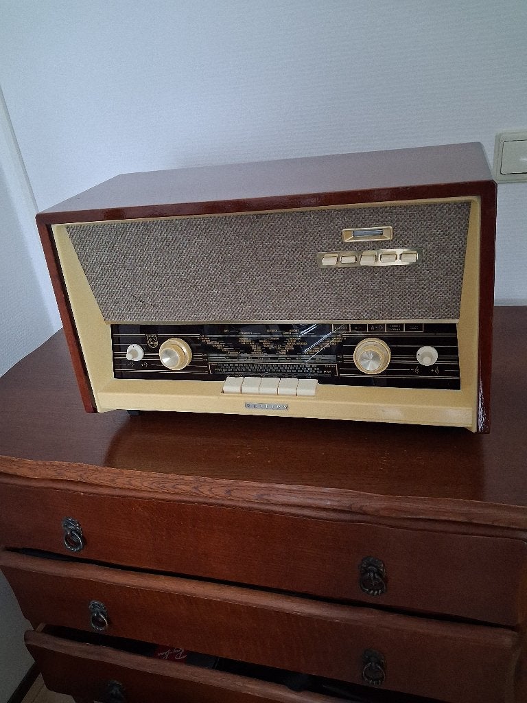 Antieke philips radio, Antiek en Kunst, Ophalen