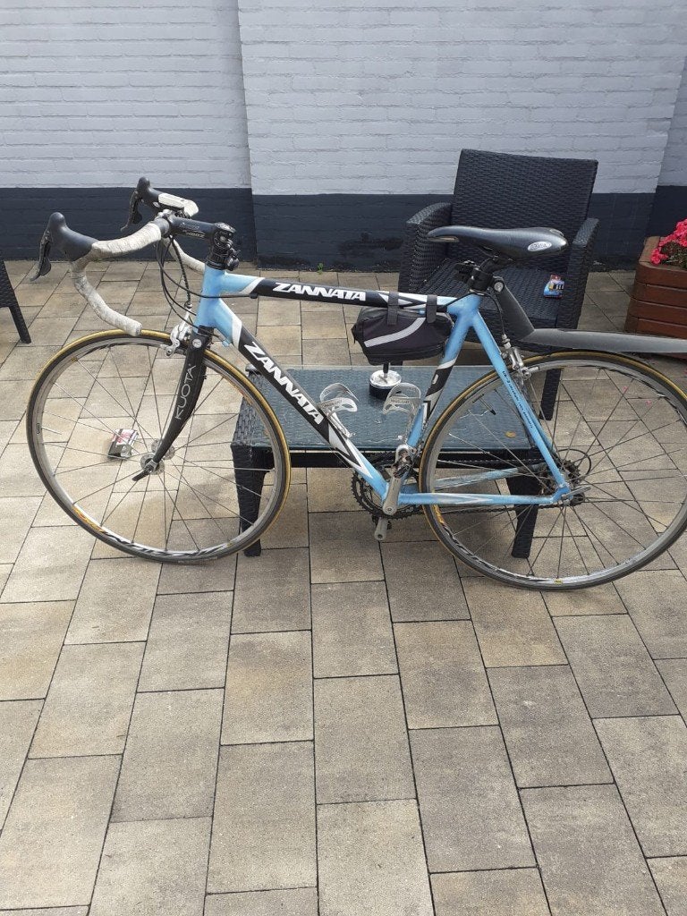 racefiets zannata maat 55, Fietsen en Brommers, Gebruikt, Velgrem, Versnellingen, 53 tot 57 cm