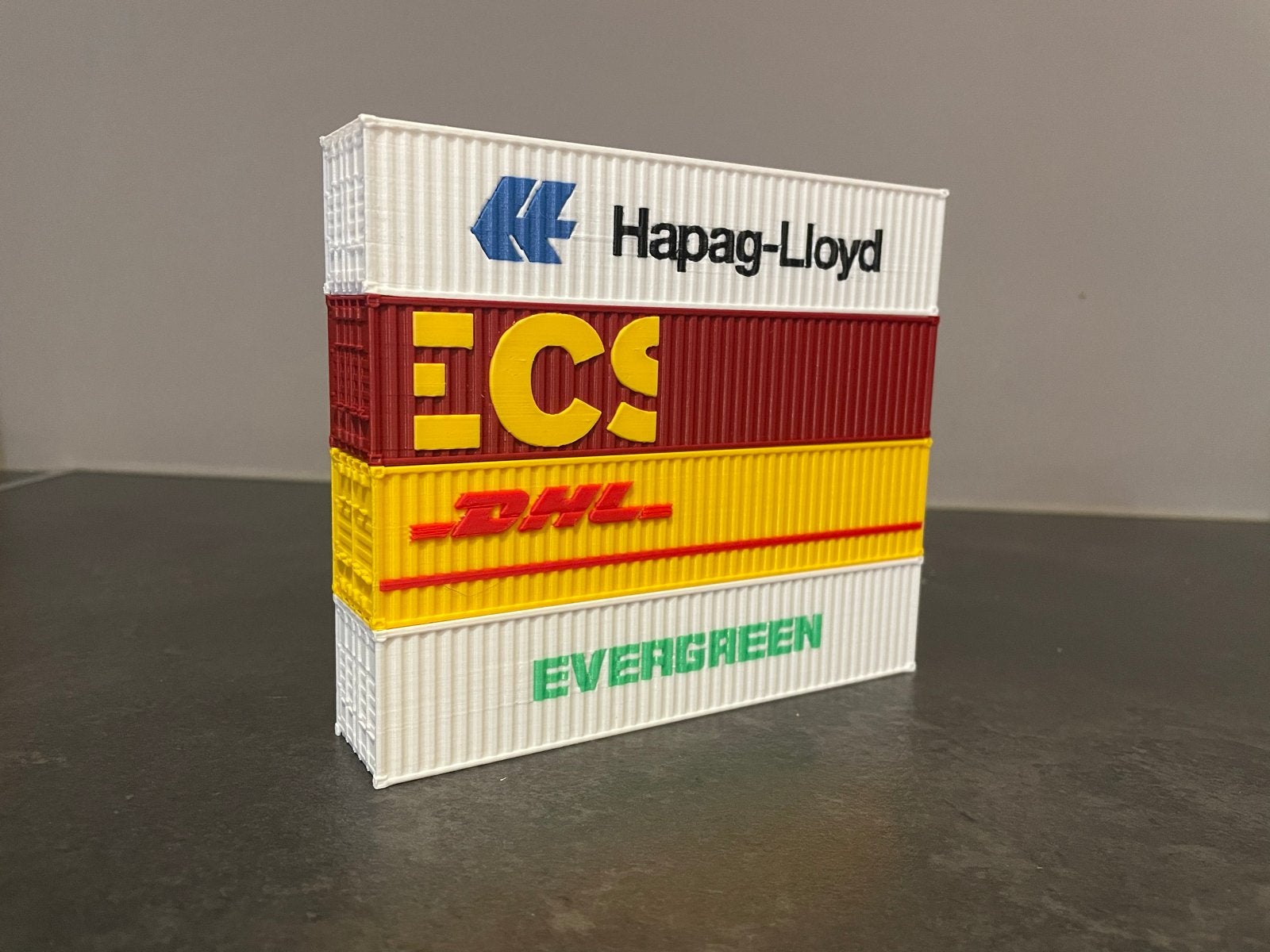 Set van 40ft zeecontainers schaal 1:87 HO, Overige merken, Gelijkstroom of Wisselstroom, Overige typen, Nieuw