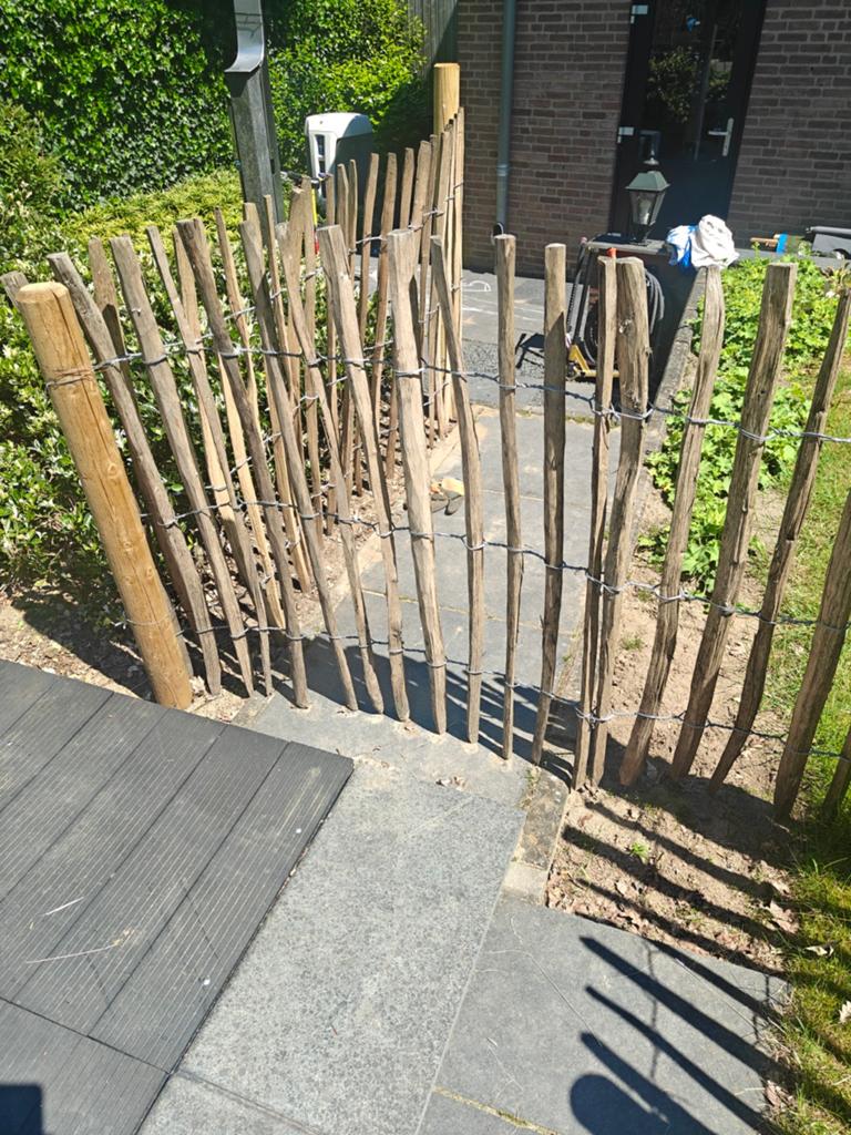 +- 17 meter schapenhek, Ophalen, Hout, Tuinhek