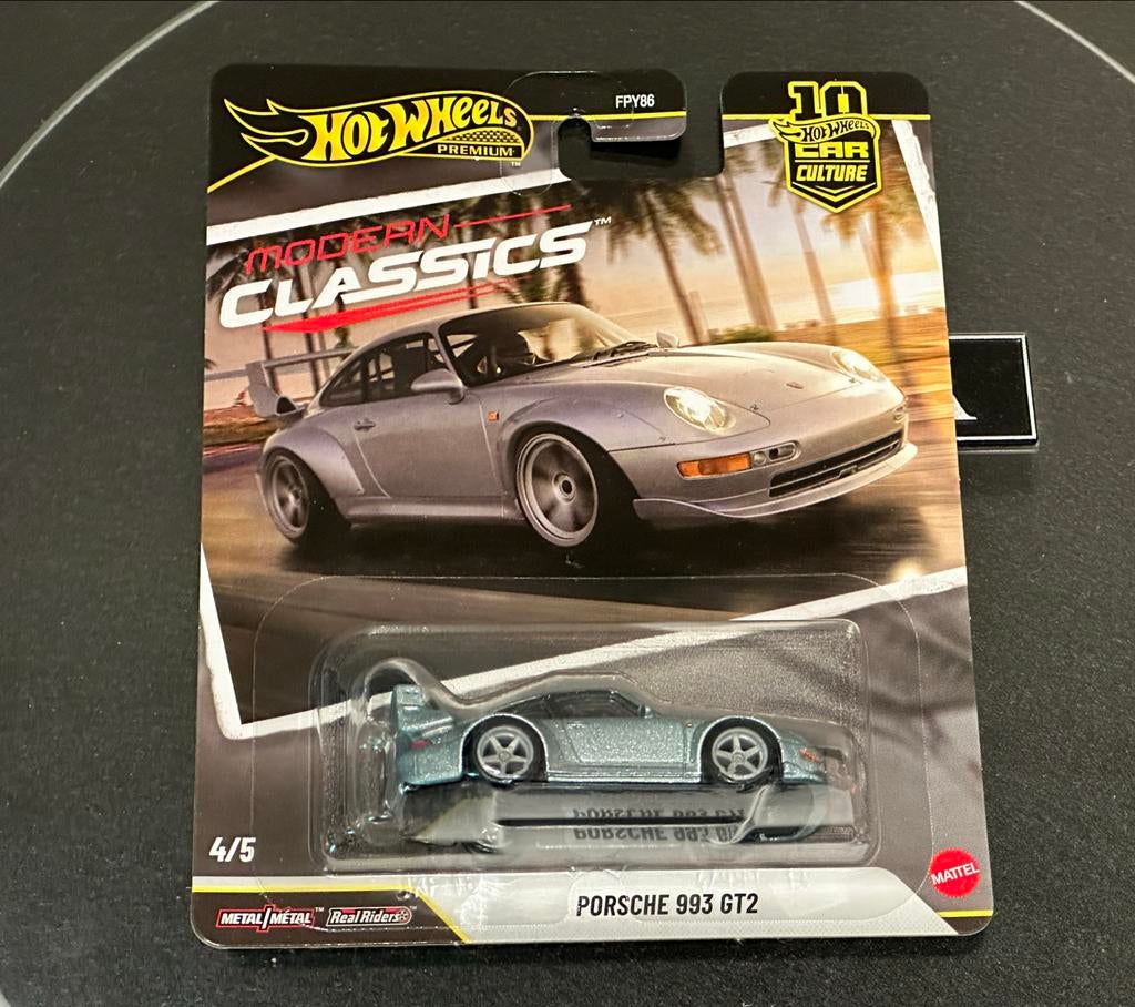 Hot Wheels Porsche 993 GT2 - Modern Classics, Overige merken, 1:50 of kleiner, Auto, Nieuw
