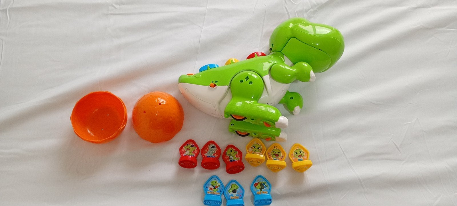 Codi de Robodino van Vetech, Kinderen en Baby's, Speelgoed | Babyspeelgoed, Zo goed als nieuw, Overige typen, Met geluid, Met wieltjes