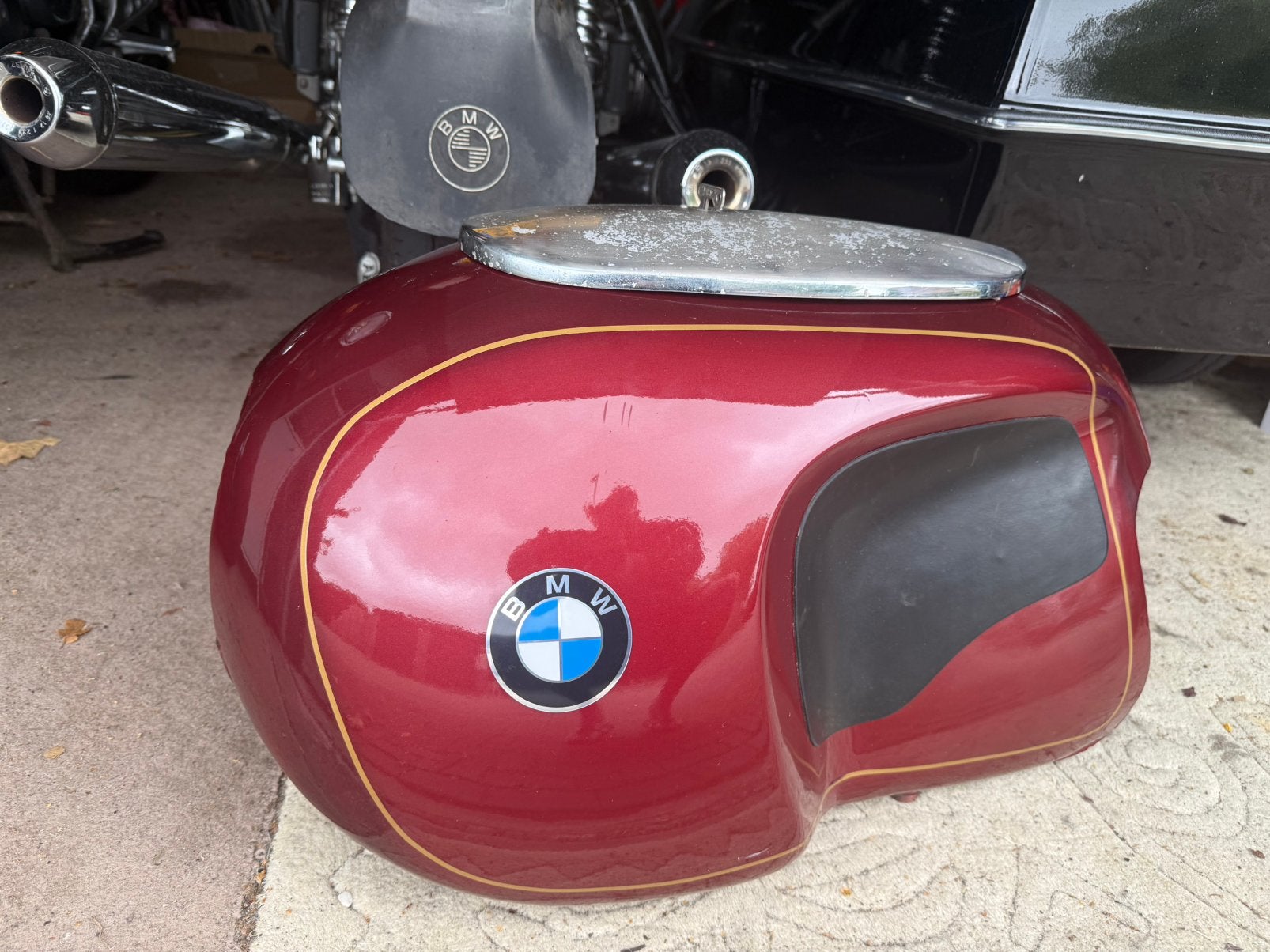 Prachtige originele Heinrich tank bmw /5/6/7, Motoren, Ophalen, Gebruikt
