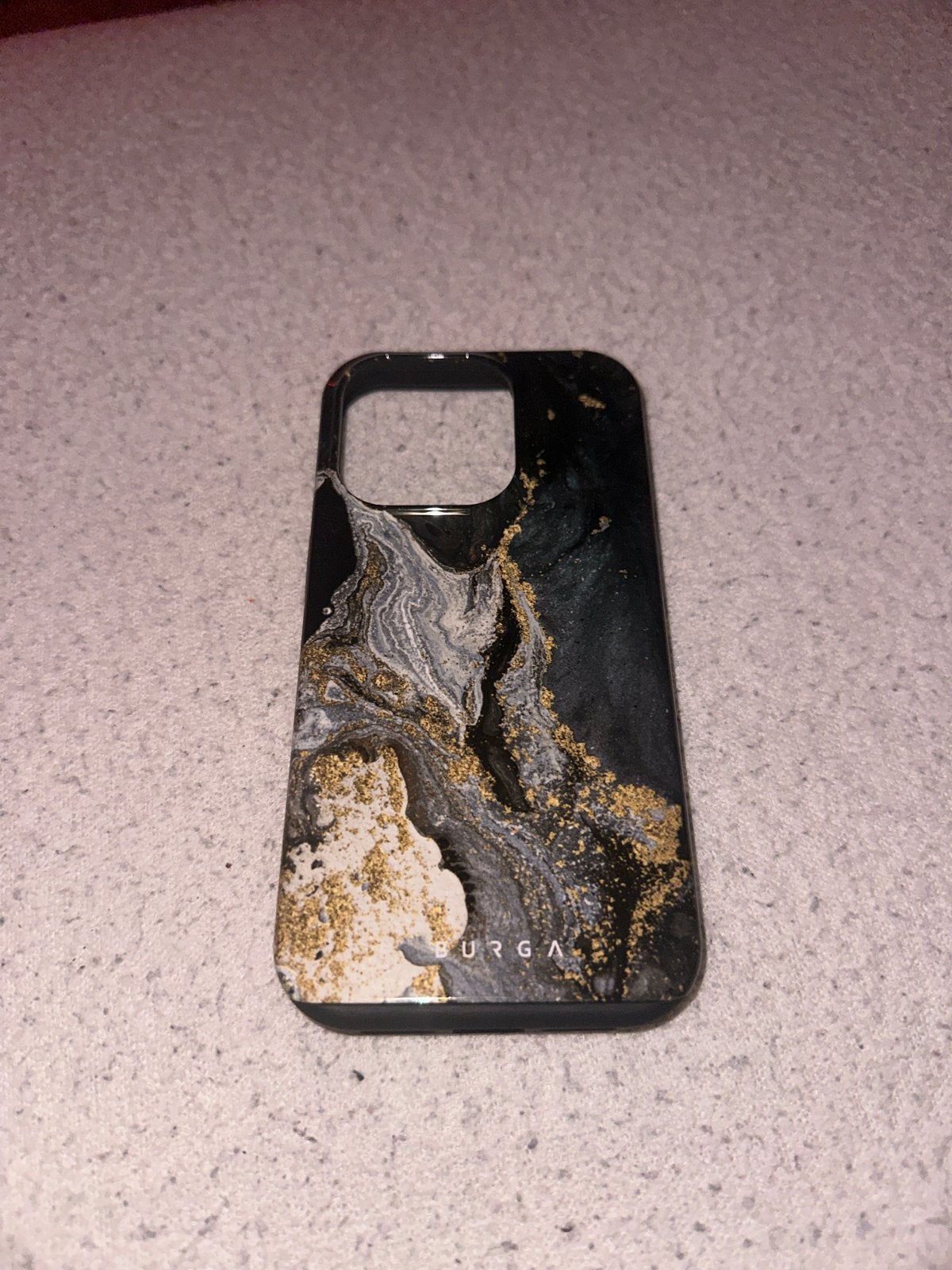 Burga telefoonhoesje voor iPhone 14 Pro - Zwart/Goud, Kunststof, IPhone 14 Pro, Hoesje of Tasje, Ophalen of Verzenden