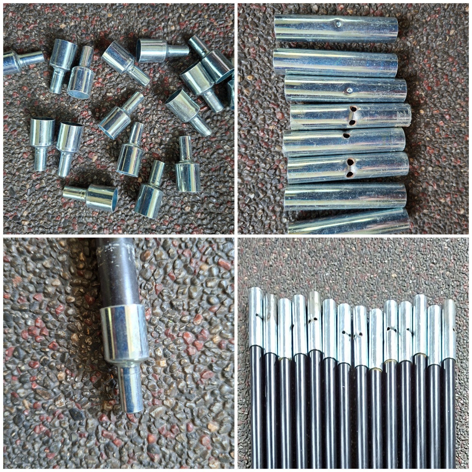8 koppelstaafjes en 16 eindtips voor 11 mm  tentstokken, Ophalen of Verzenden, Gebruikt