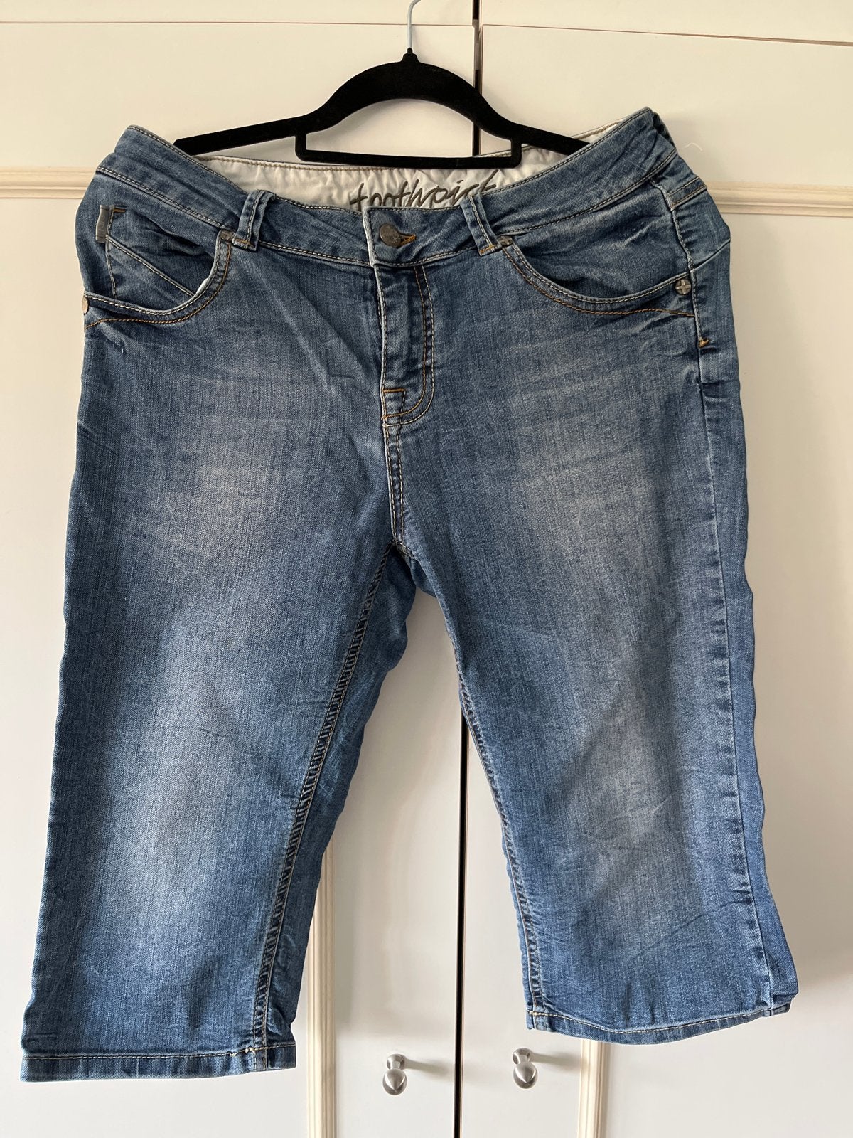 Leuke Capri jeans maat 40 van didi, Ophalen of Verzenden, Zo goed als nieuw, Blauw, W30 - W32 (confectie 38/40)