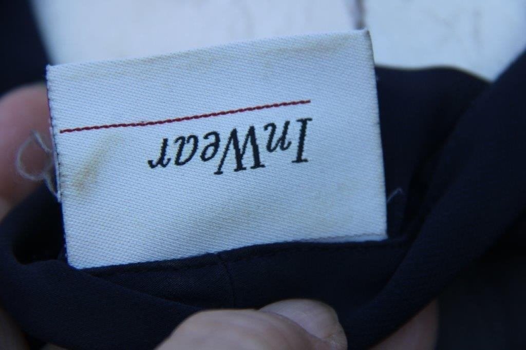 Doorknoopjurk donkerblauw Inwear mt L transp. Vaste prijs OP, Blauw, Maat 42/44 (L), Ophalen of Verzenden, Zo goed als nieuw