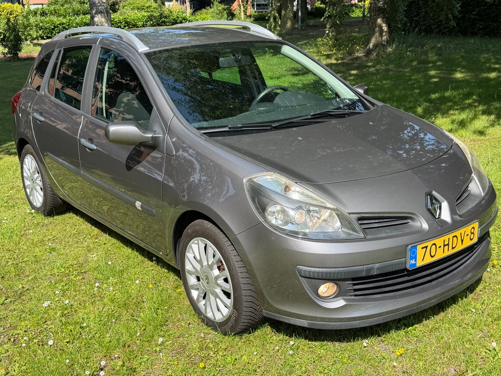 Renault Clio 1.2 TCE 100 Estate 2008 Grijs €2000, Auto's, Voorwielaandrijving, 535 kg, 4 cilinders, 1095 kg