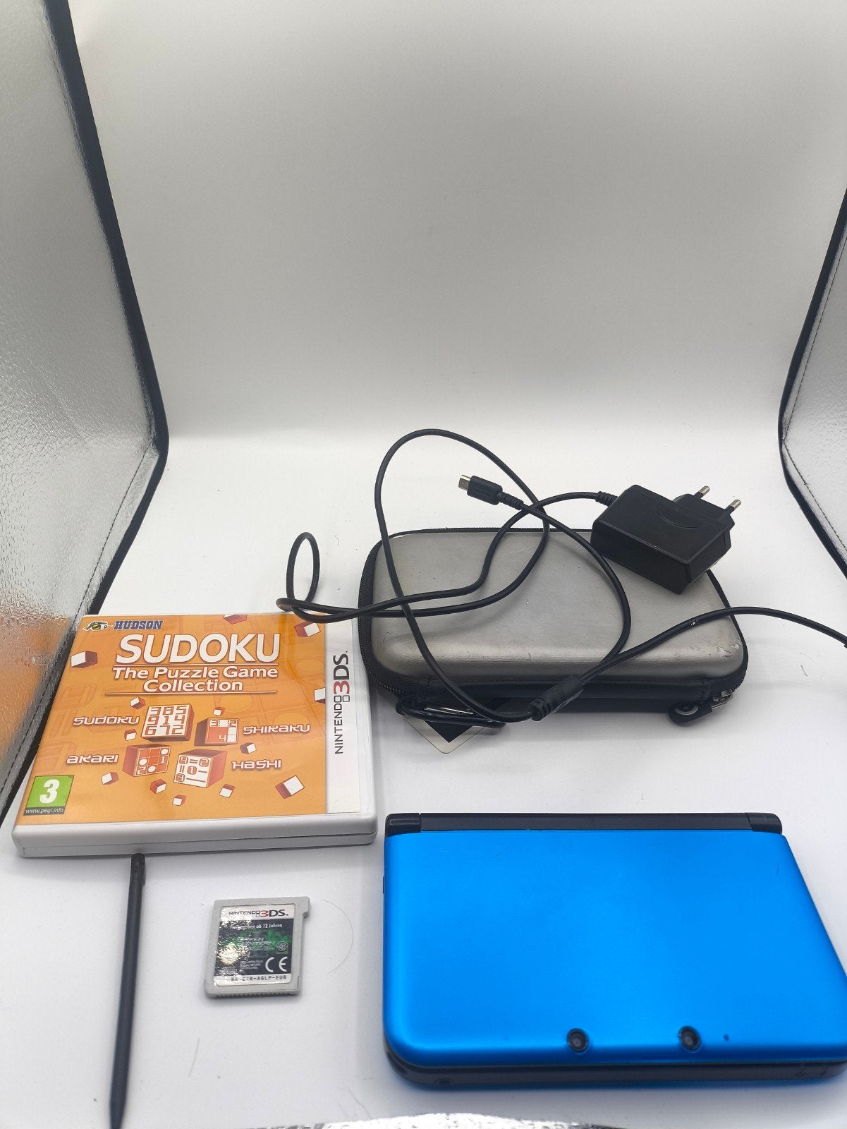 Complete blauwe Nintendo 3DS XL met 2 games en hoesje, Nintendo, Nintendo, Blauw, 3DS XL
