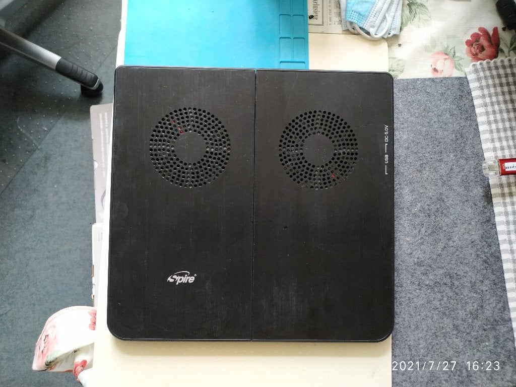 Spire PacificBreeze II notebook cooling pad 1500 RPM Zwart, Computers en Software, Laptopstandaarden, Ophalen of Verzenden, Zo goed als nieuw