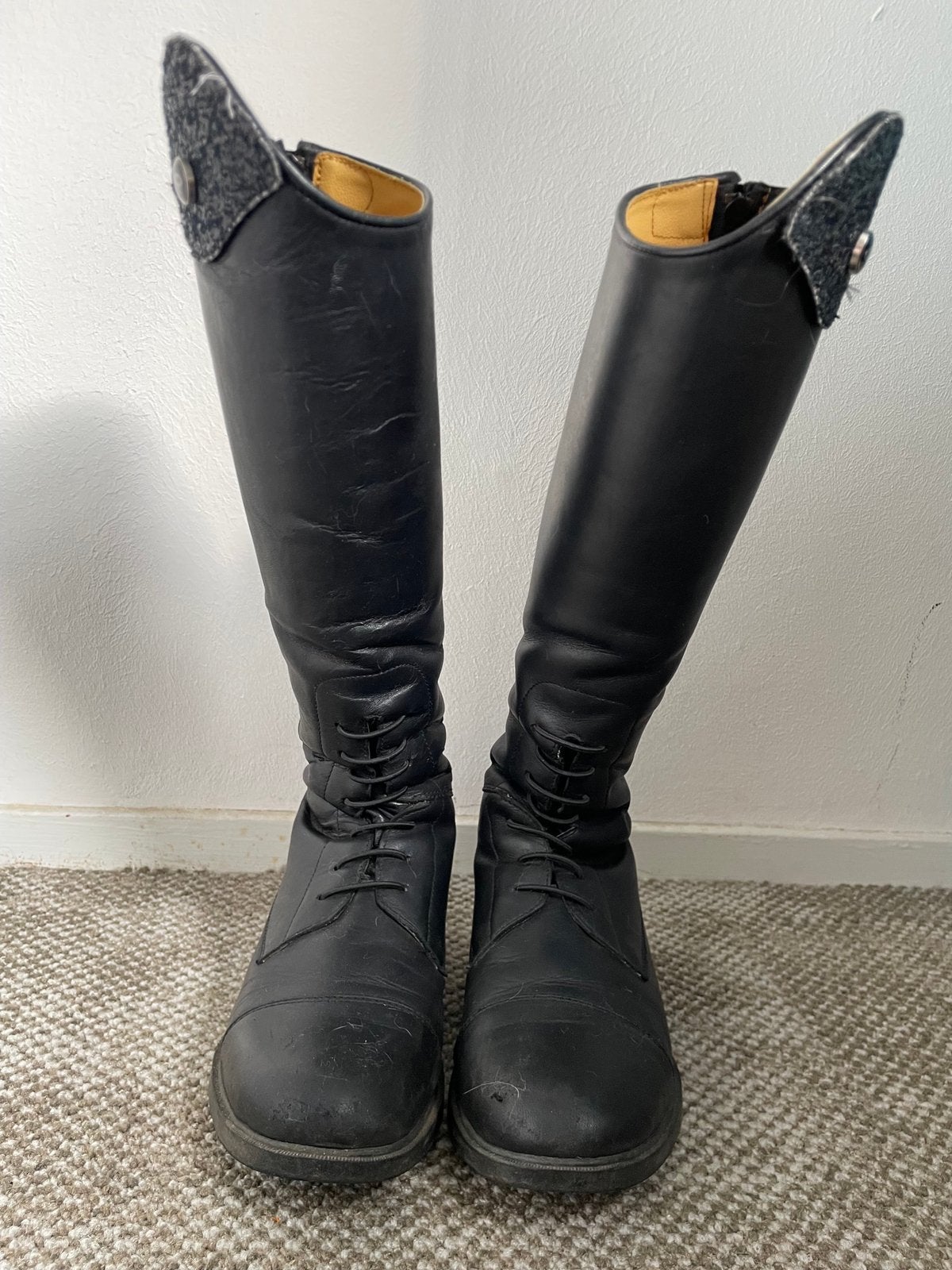 QHP rijlaarzen Romy zwart maat 37, Gebruikt, Dressuur, Ophalen of Verzenden, Zwart