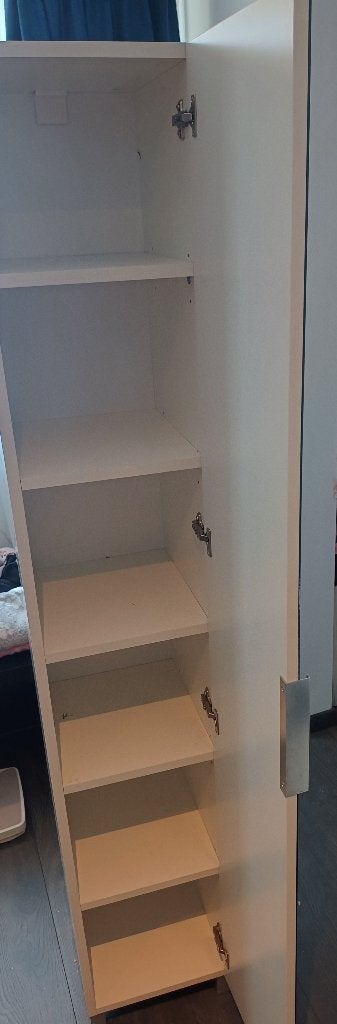 Smalle witte kast, Ophalen, Minder dan 50 cm, Modern, 150 tot 200 cm