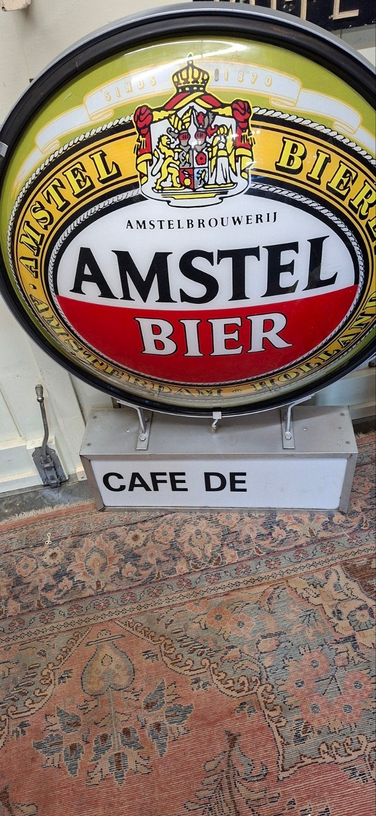 Amstel Bier Lichtreclame - Vintage Café De Bord, Verzamelen, Biermerken, Ophalen of Verzenden
