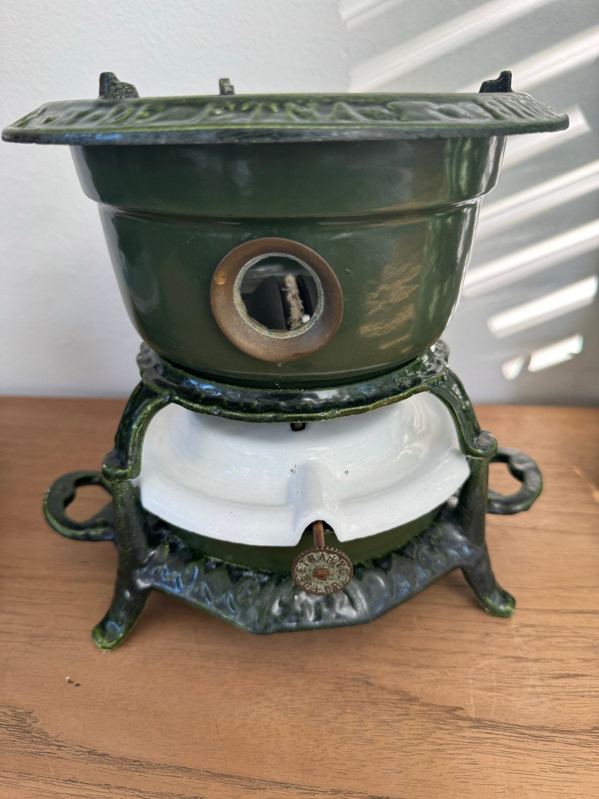 Antiek petroleumstel, Antiek en Kunst, Ophalen of Verzenden