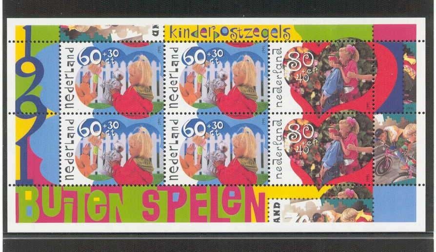 Nederland nr. 1486 Blok Kinderzegels 1991 postfris, Verzenden, Na 1940, Postfris