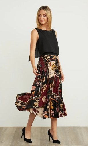 Joseph Ribkoff elegante chique gekleurde maxi jurk mt 38/M