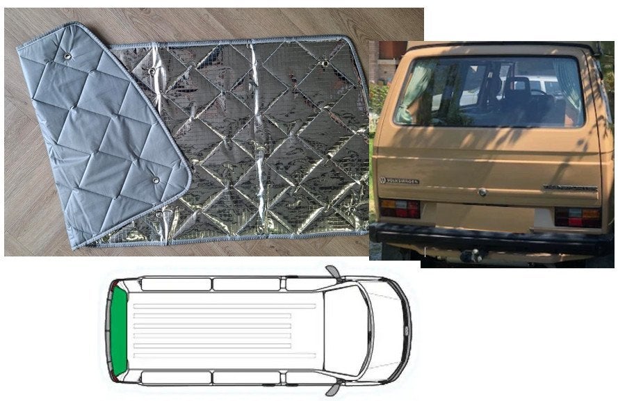 Raamisolatie achterklep VW T3 1 Delig, Buurserstraat 15 A, 7481 EG,Haaksbergen, Ophalen of Verzenden, Info@123CamperOnderdelen.nl